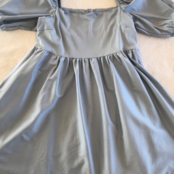 NWT Smash & Tess Sunrise Mini Sky Blue L dress puff sleeve coquette cottage core - Picture 9 of 16